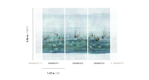 Khroma Wall Designs I Waterside Aqua DGIUM1012