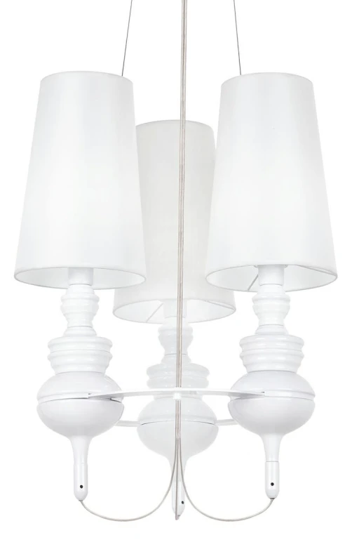 Lampa wisząca QUEEN 3 biała