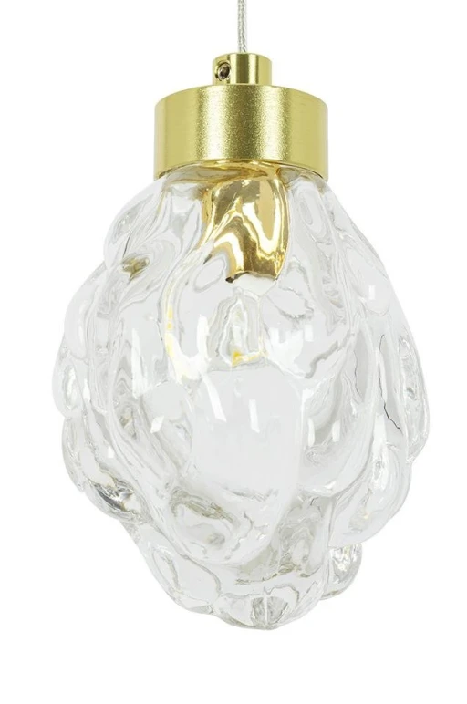 Lampa wisząca FLASH złota - LED, szkło