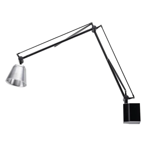 Kinkiet RAYON ARM WALL czarny - LED, klosz z akrylu