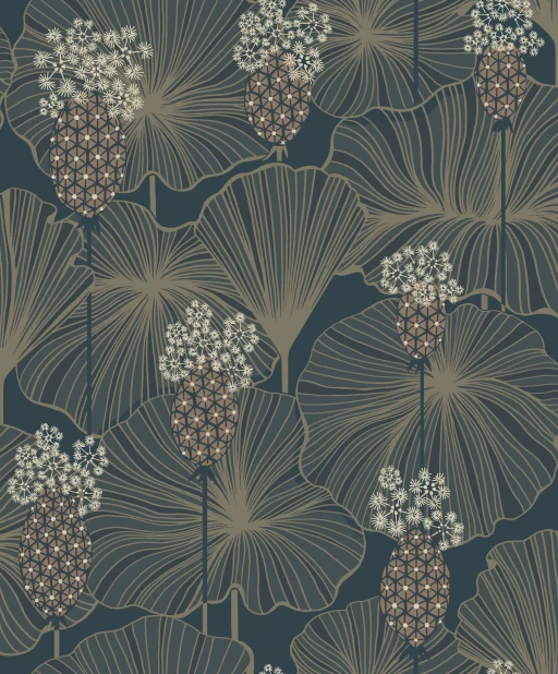 Boras Tapeter Eastern Simplicity Umbrella Leaves 3118
