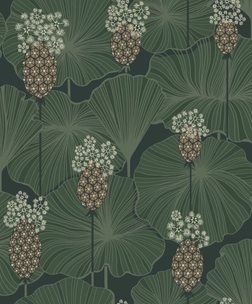 Boras Tapeter Eastern Simplicity Umbrella Leaves 3119