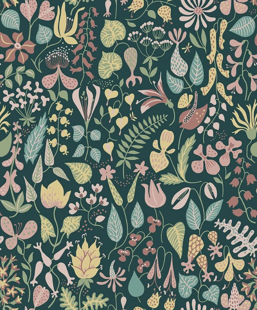 Boras Tapeter Scandinavian Des. III Herbarium 1976